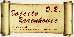 Dojčilo Radenković vizit kartica